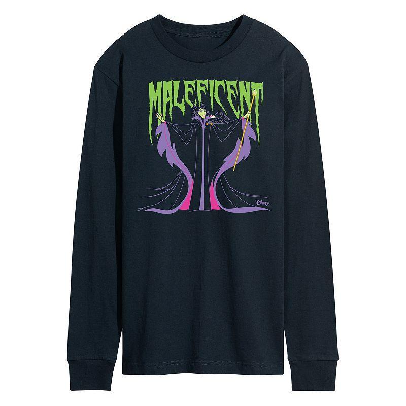 Disney Villains Mens Maleficent Long Sleeve Blue Product Image