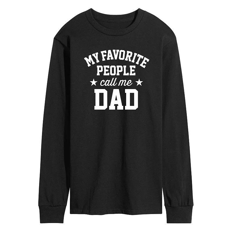 Men's My Favorite People Call Me Dad Long Sleeve, Size: XL, Heather Grey Product Image