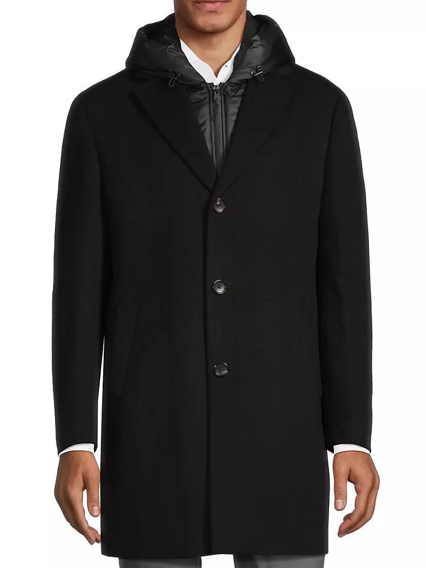 Trenton Wool-Cashmere Puffer Hood Coat Product Image