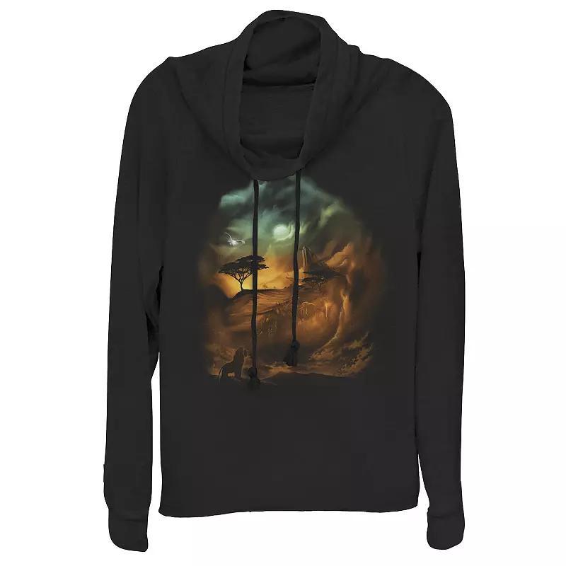 Disneys Lion King Juniors Birth Of A King Cowlneck Graphic Lightweight Long Sleeve, Girls Product Image