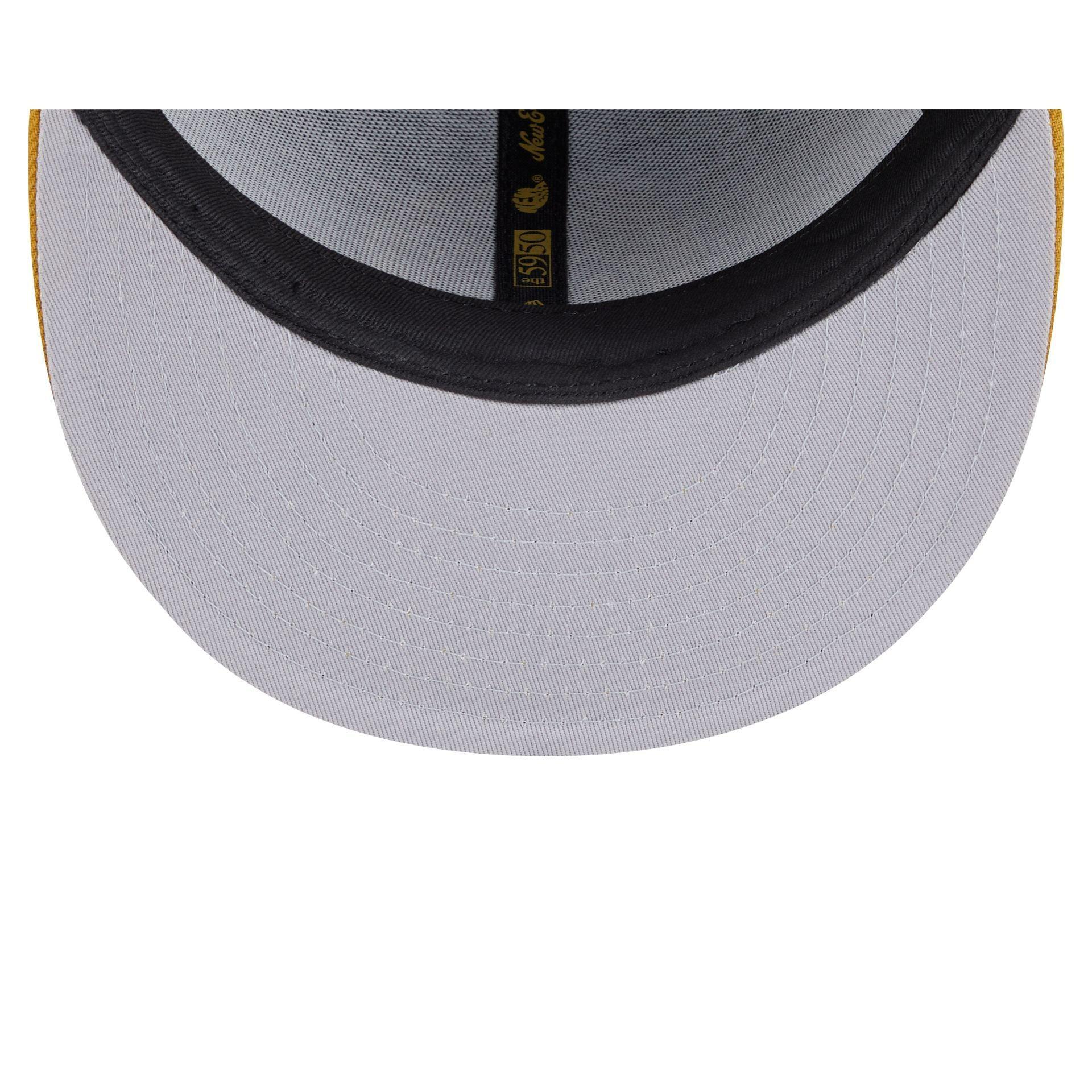 Boston Celtics Metallic Gold Logo 59FIFTY Fitted Hat Male Product Image