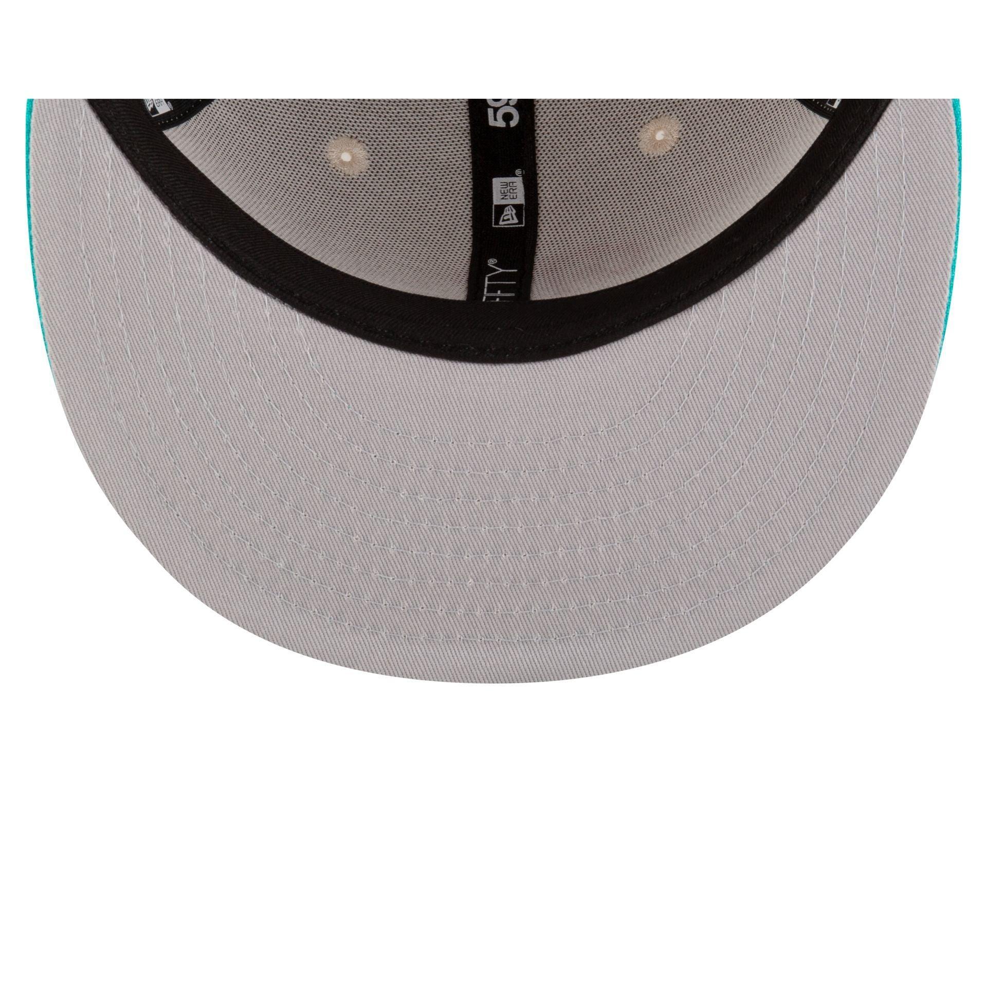 Dominican Republic Teal Script 59FIFTY Fitted Hat Male Product Image