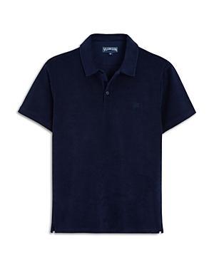 Mens Organic Terry Polo Shirt Product Image
