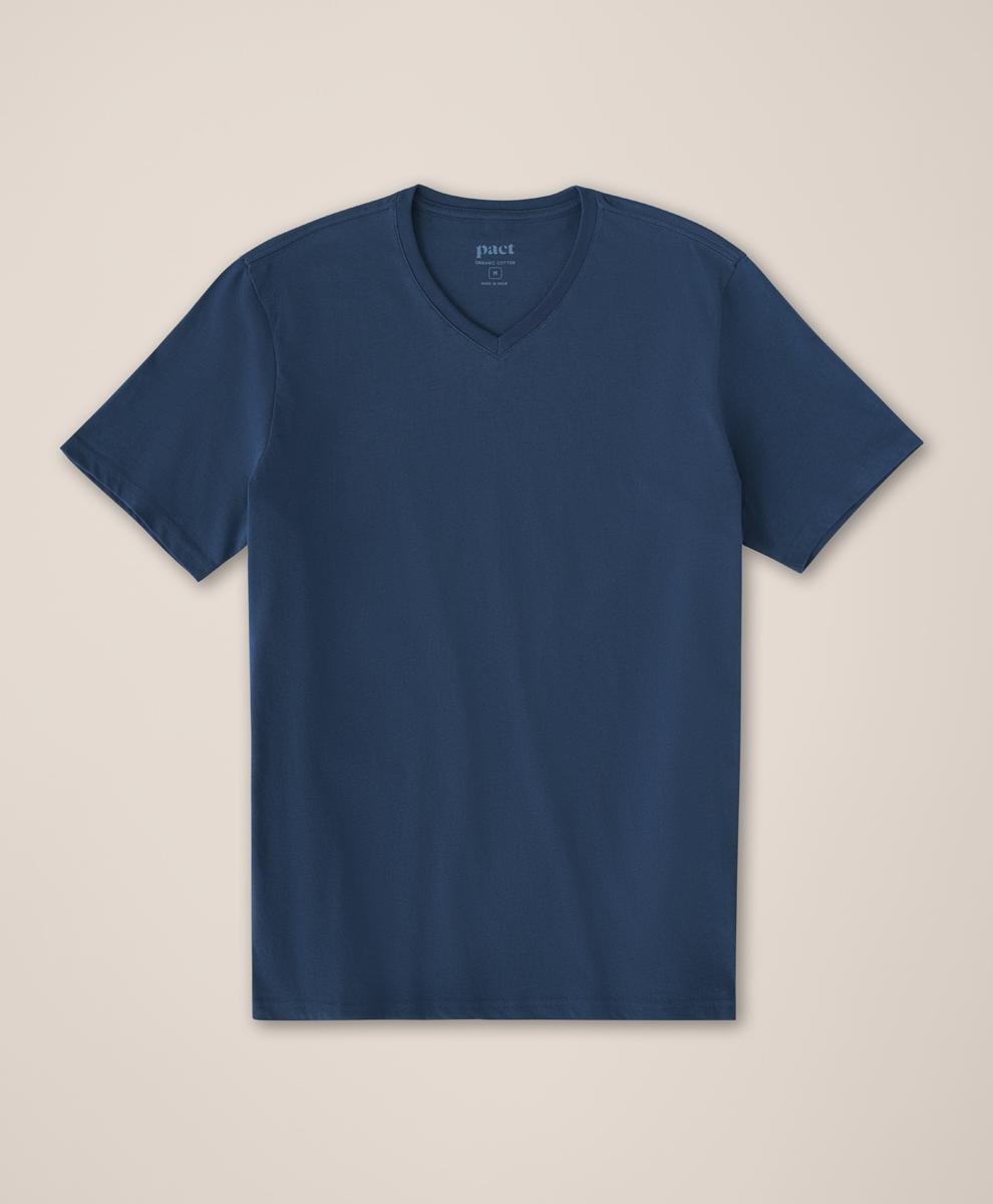 Mens Softspun V-Neck Tee L Product Image