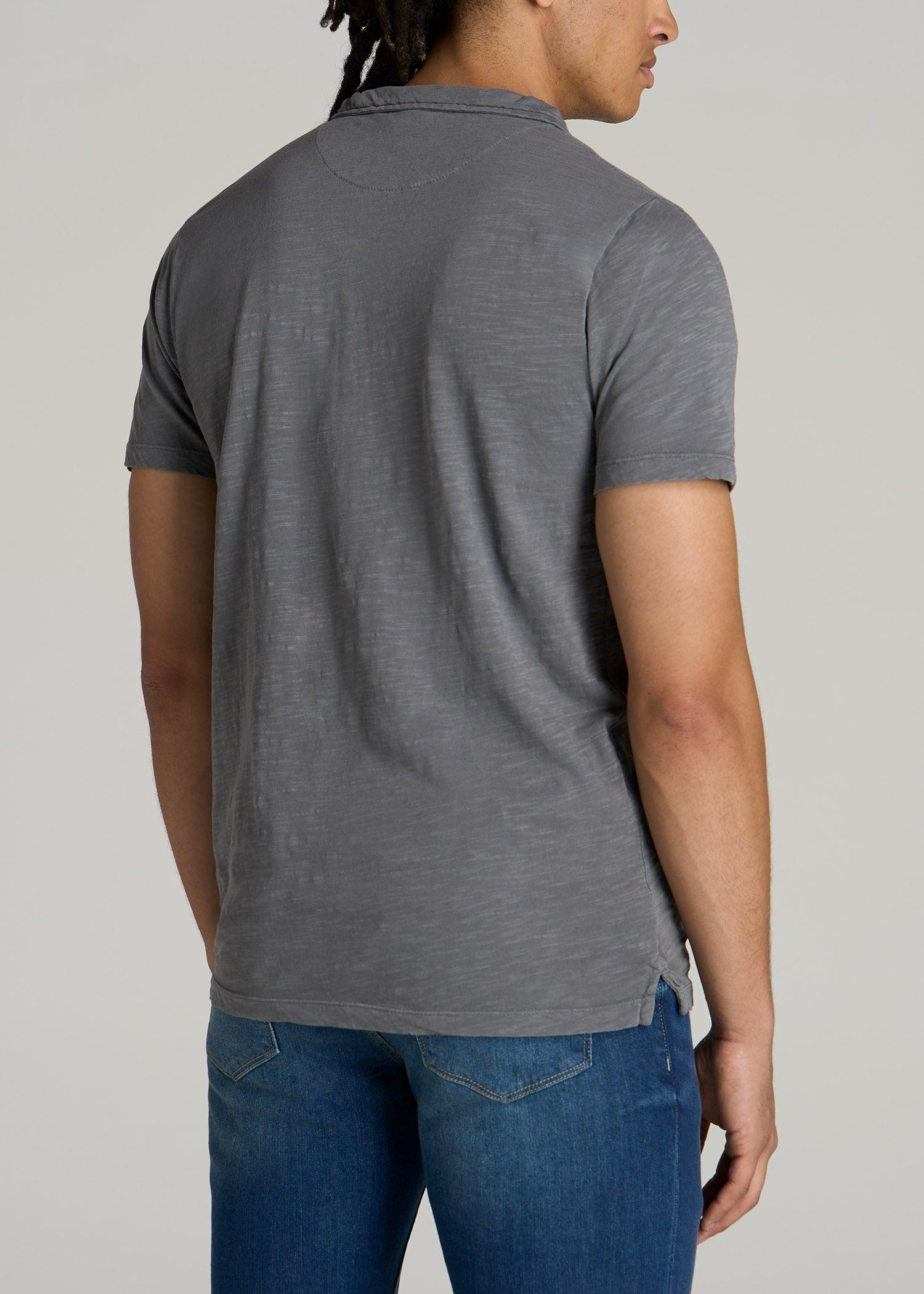 Slub Men's Tall Polo Shirt in Slate Product Image