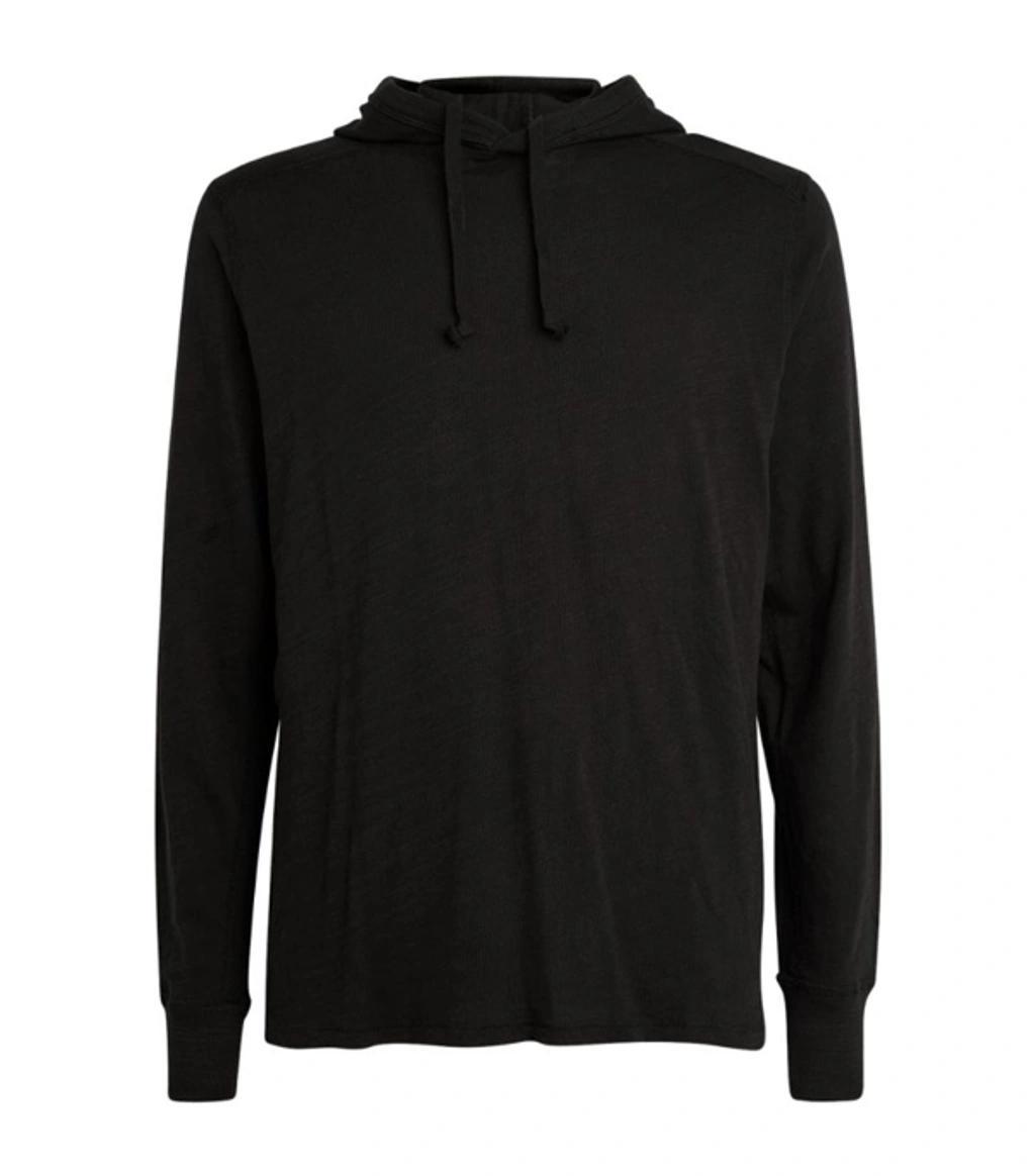RAG & BONE Lightweight Cotton Hoodie In Black Product Image