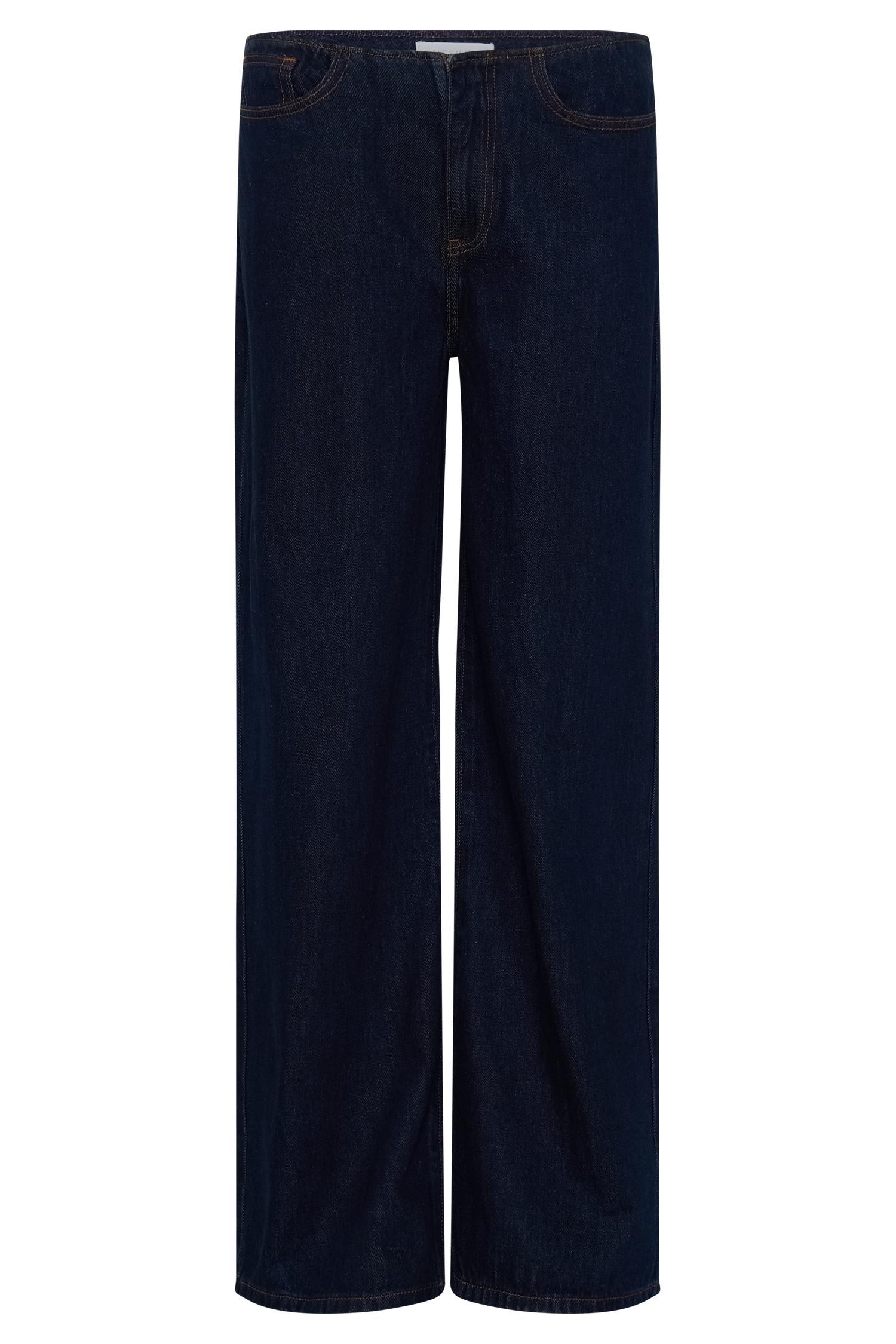 Caitlin Mid Rise Denim Jeans - Indigo Blue Product Image