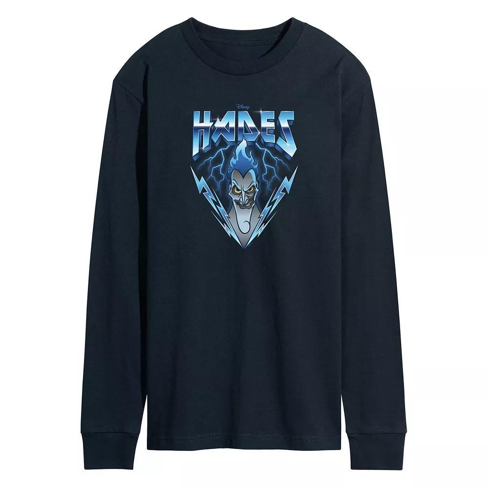 Disney Villains Hades Mens Rock Long Sleeve Graphic Tee Product Image