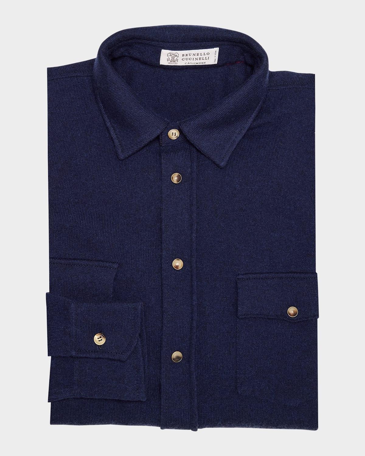 Mens Wool-Cashmere Western Overshirt Product Image