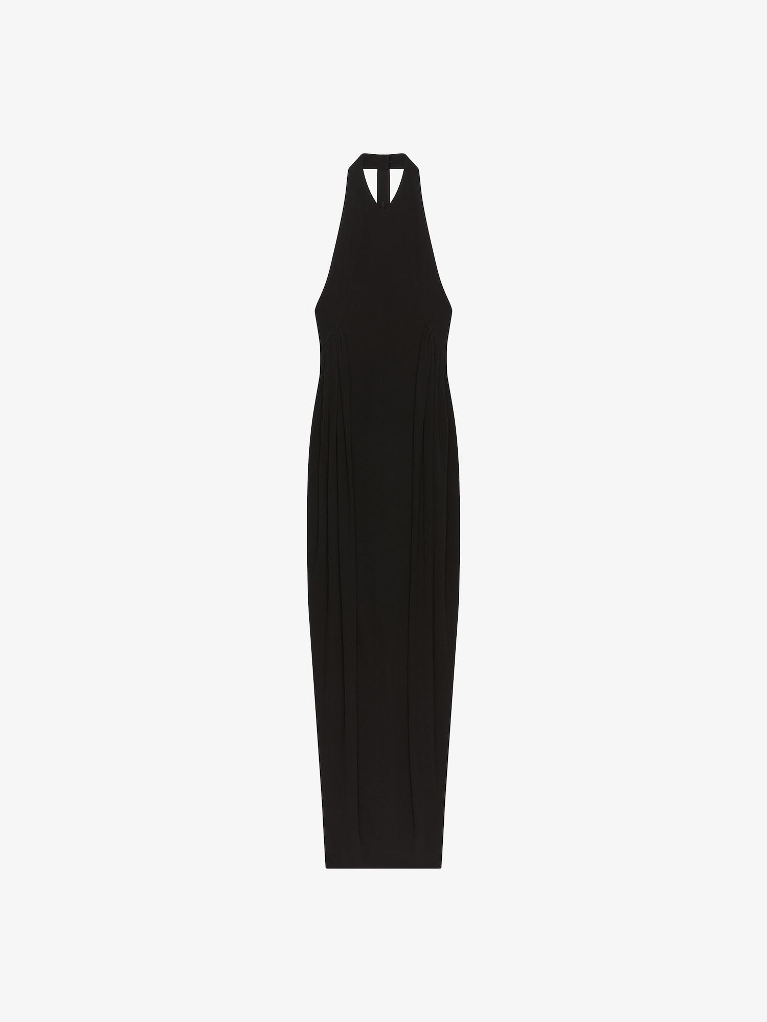 Evening dress in jersey with buttons on the back Product Image