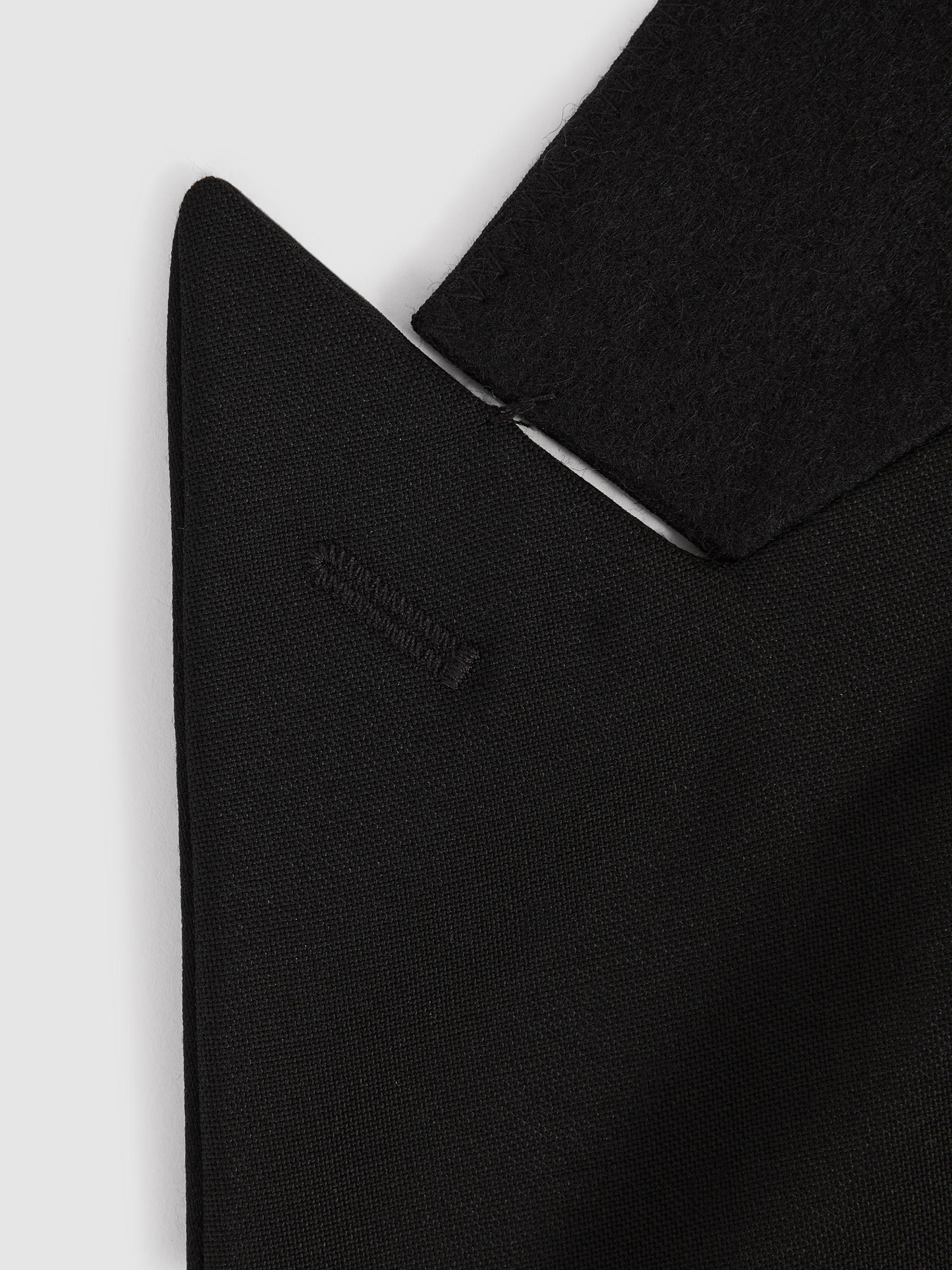 Atelier Wool-Mohair Slim Fit Single Breasted Tuxedo Jacket in Black Product Image