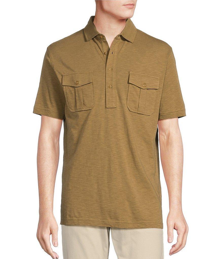 Cremieux Blue Label Cape Town Collection Solid Short Sleeve Polo Shirt Product Image