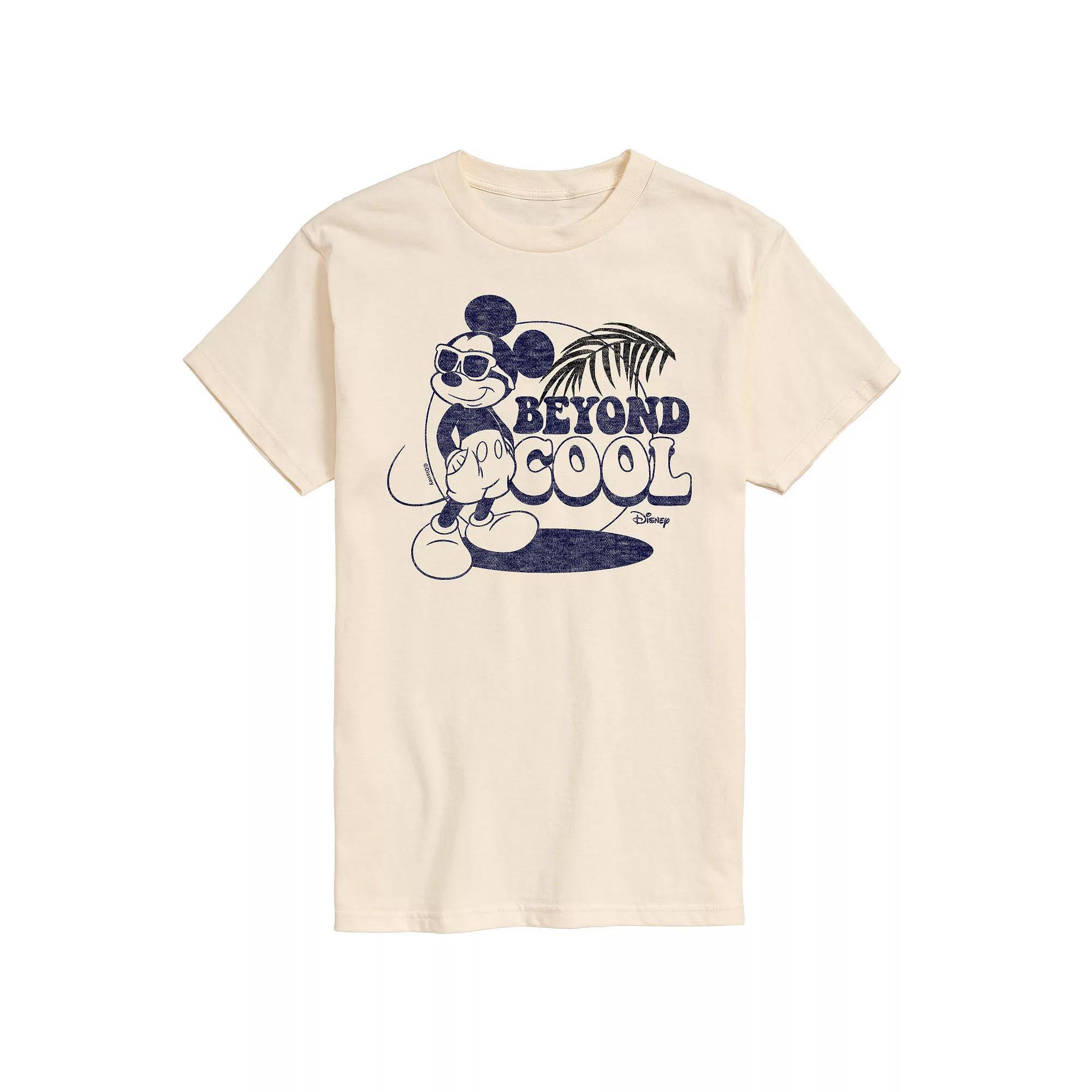 Disneys Mickey Mouse Mens Beyond Cool Graphic Tee Ivory Product Image