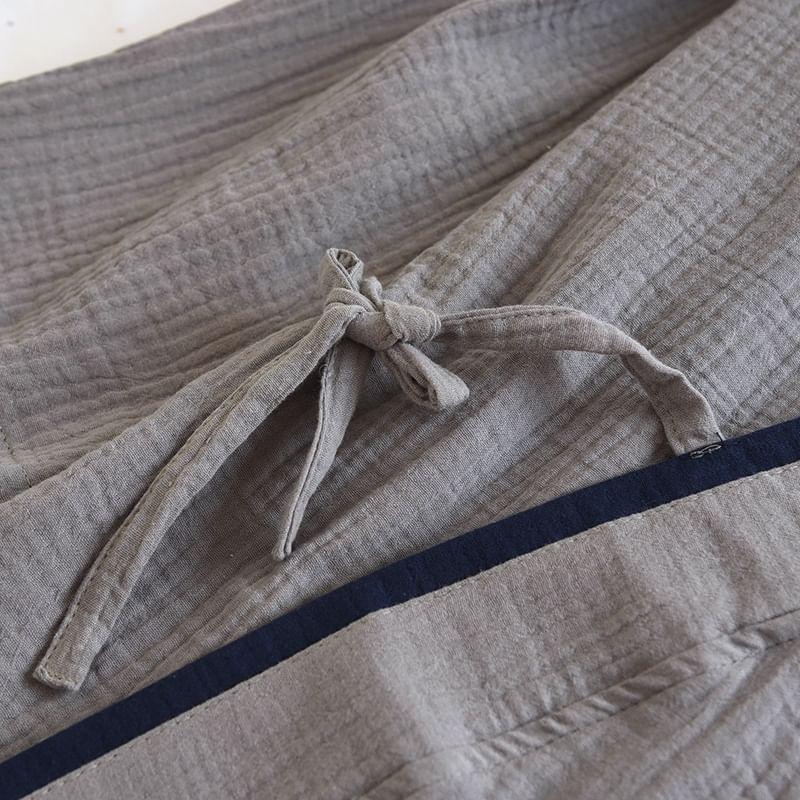 Pajama Set: Long-Sleeve Top + Pants Product Image