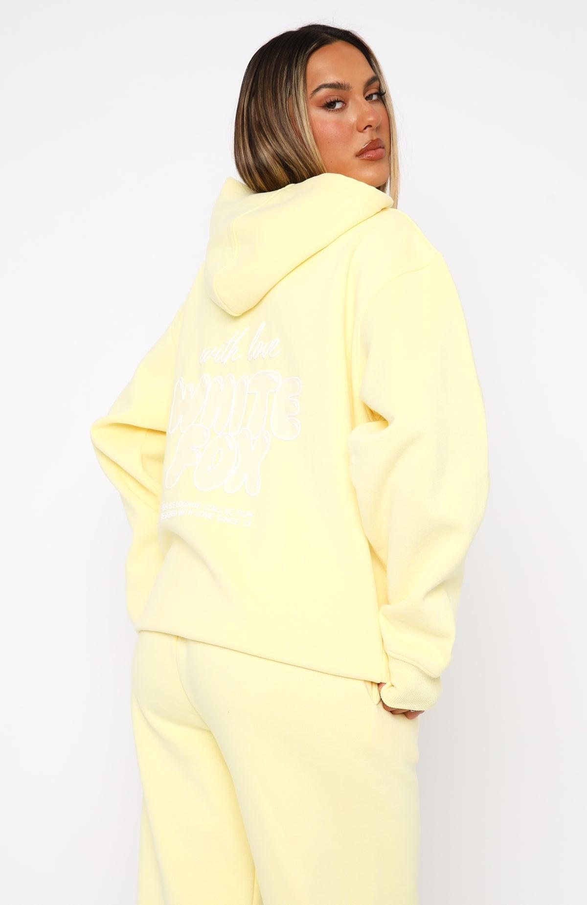 With Love Always Oversized Hoodie Lemon Product Image