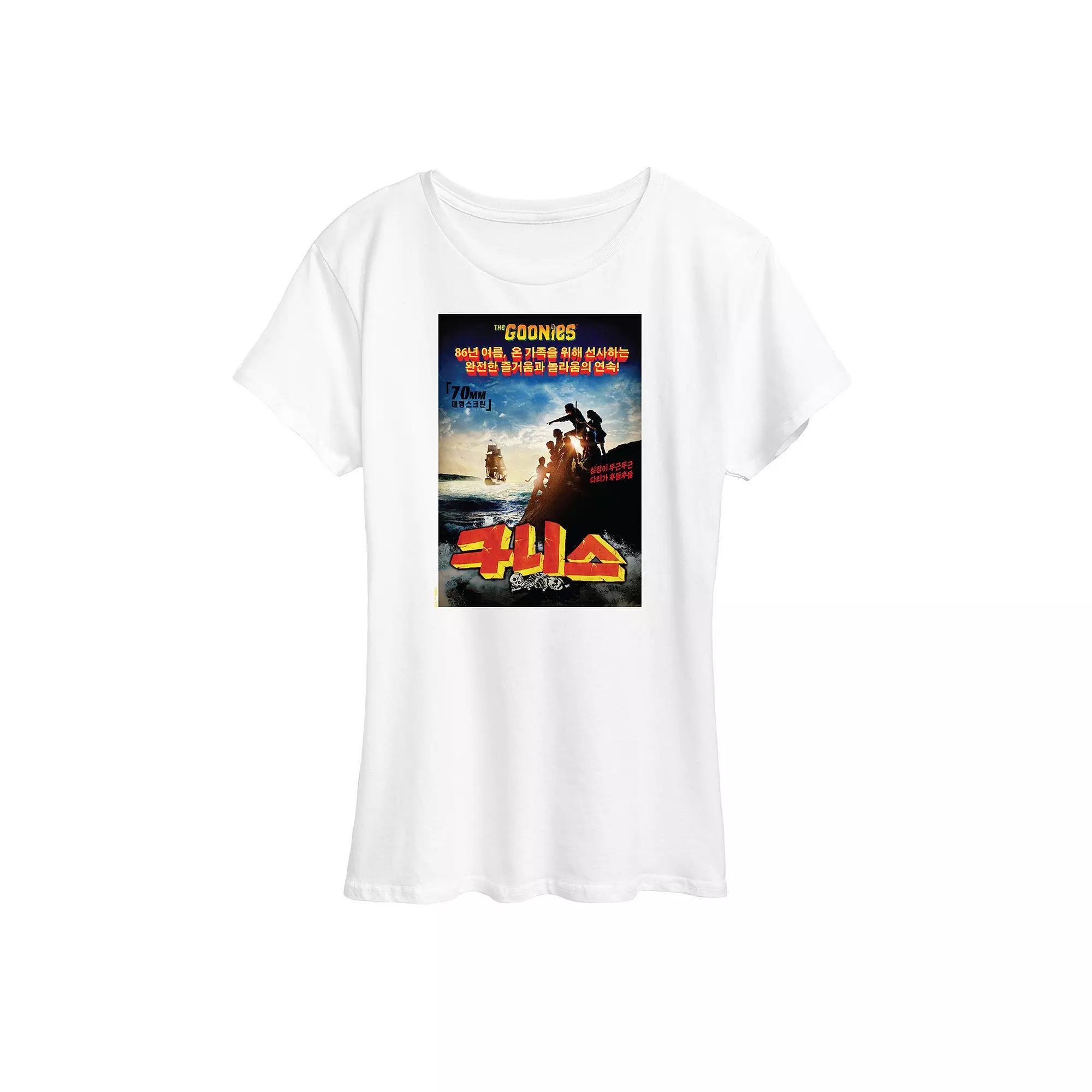 Womens The Goonies Korean Poster Graphic Tee Product Image