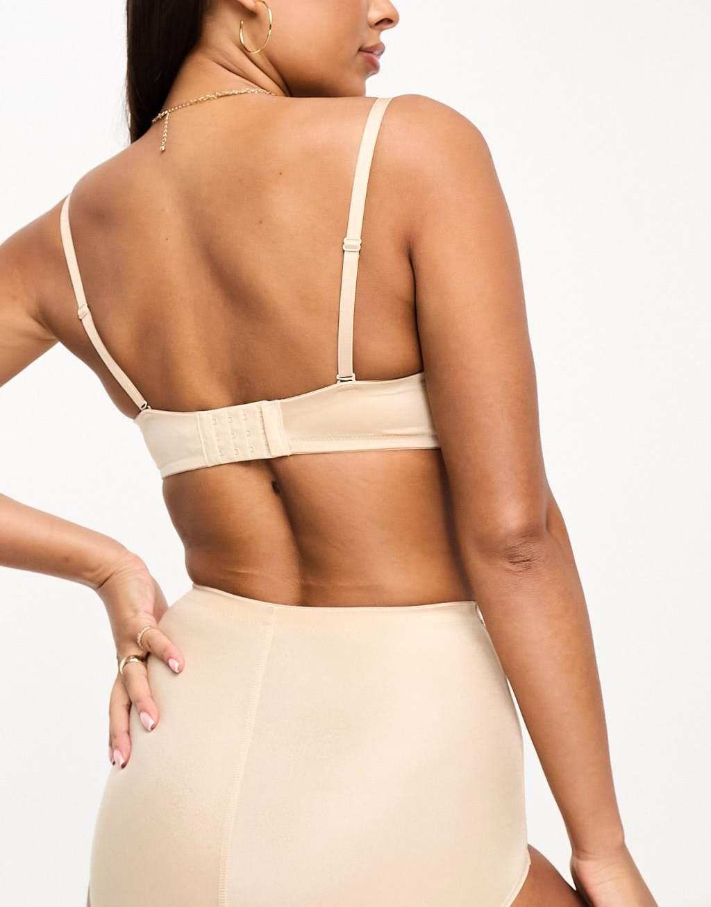 Dorina Mix & Match Sublime Sculpt wirefree strapless bandeau bra in beige Product Image