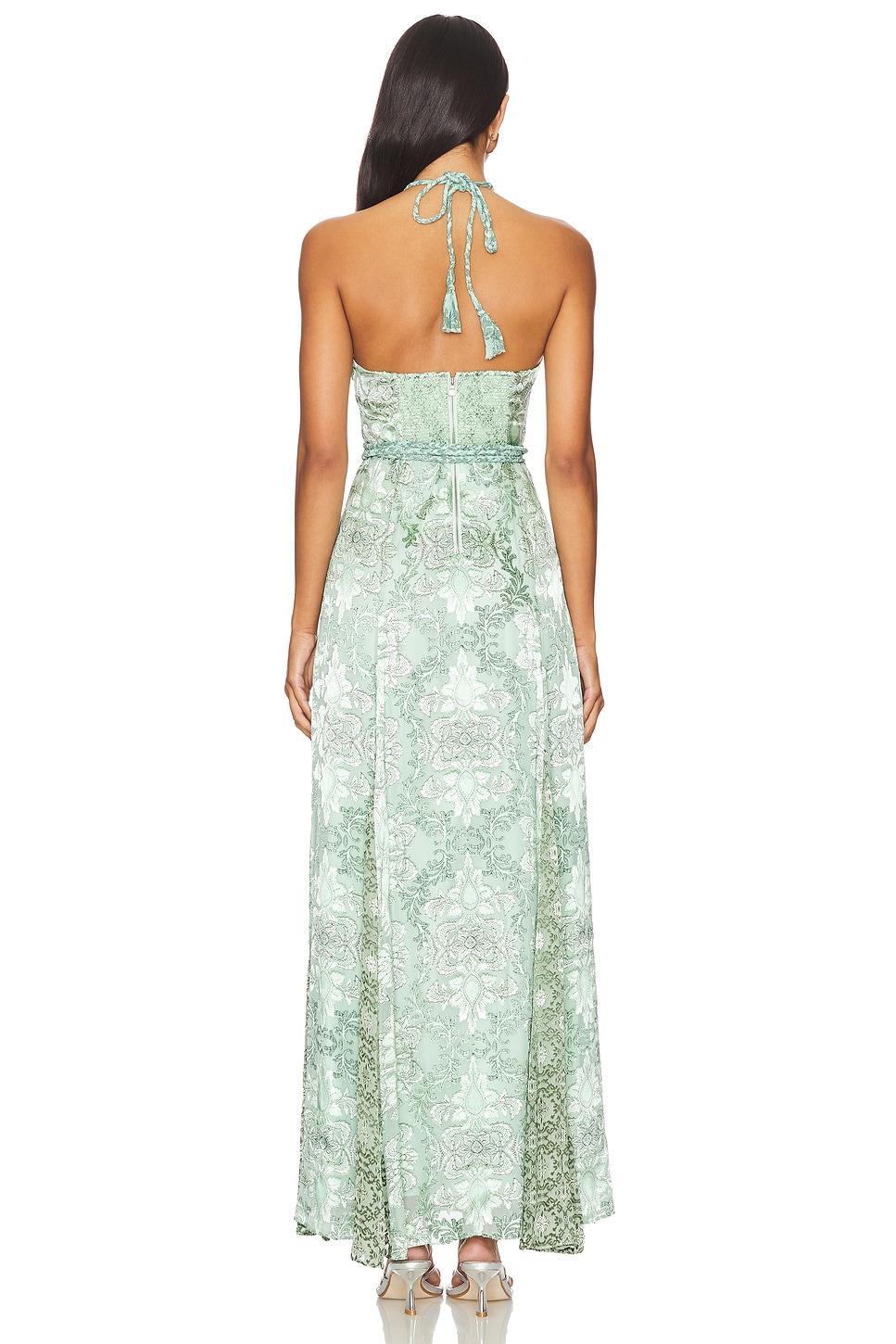 Danika Halter Maxi Dress With Belt Alice + Olivia Product Image