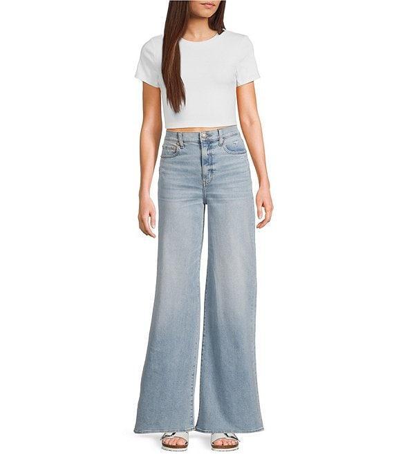 Daze Far Out High Rise Wide Leg Jeans Product Image
