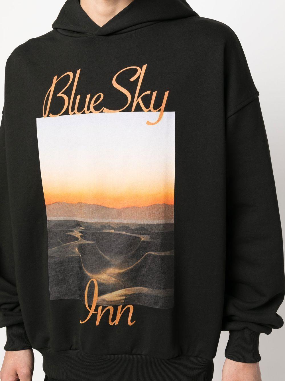 logo sunset cotton hoodie Product Image