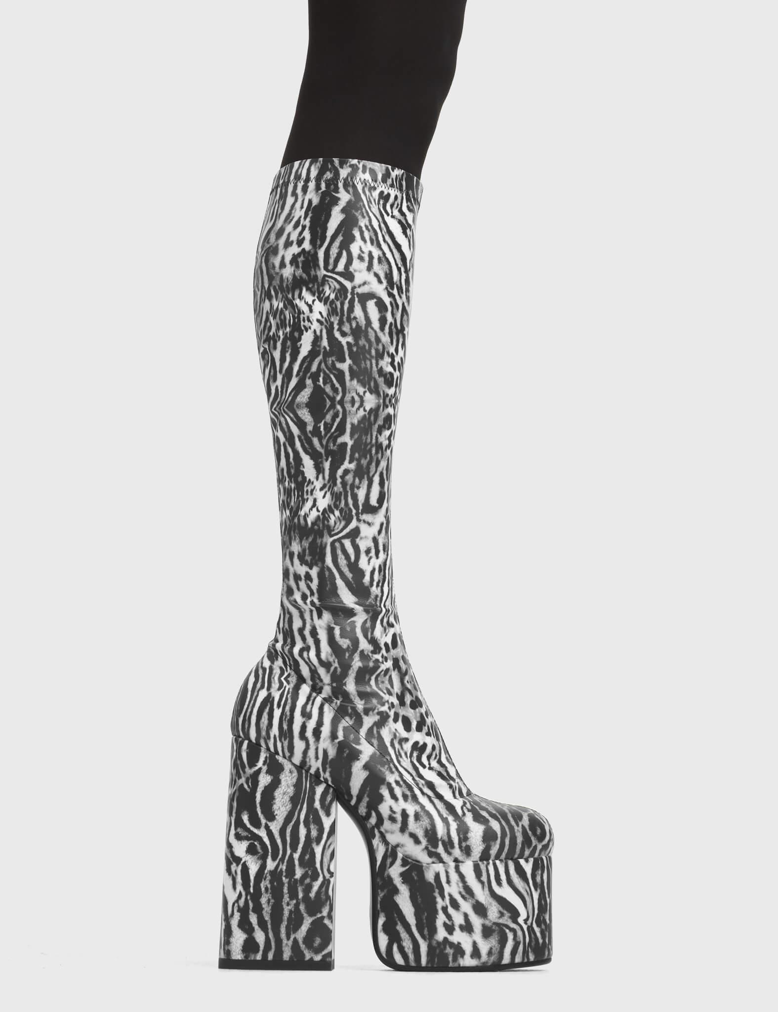 Messenger Platform Knee High Boots Product Image