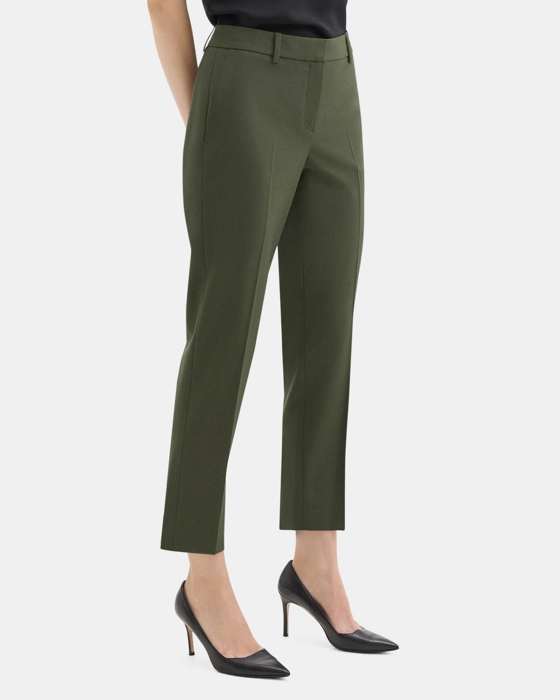 Classic Crop Pant in Stretch Wool Product Image