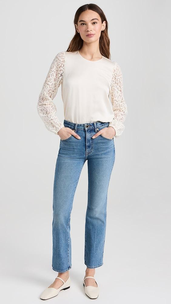 Khaite Vivian New Bootcut Flare Jeans | Shopbop Product Image