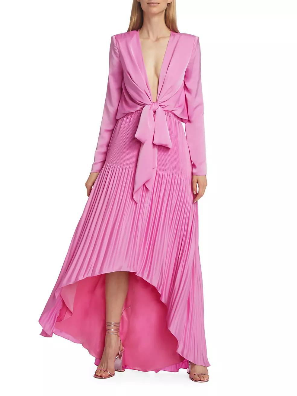 Zaylee Mixed-Media Gown Product Image