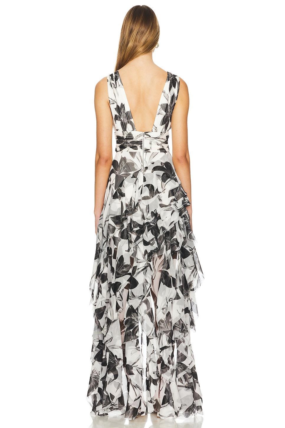 Holly Ruffle Maxi Dress Alice + Olivia Product Image