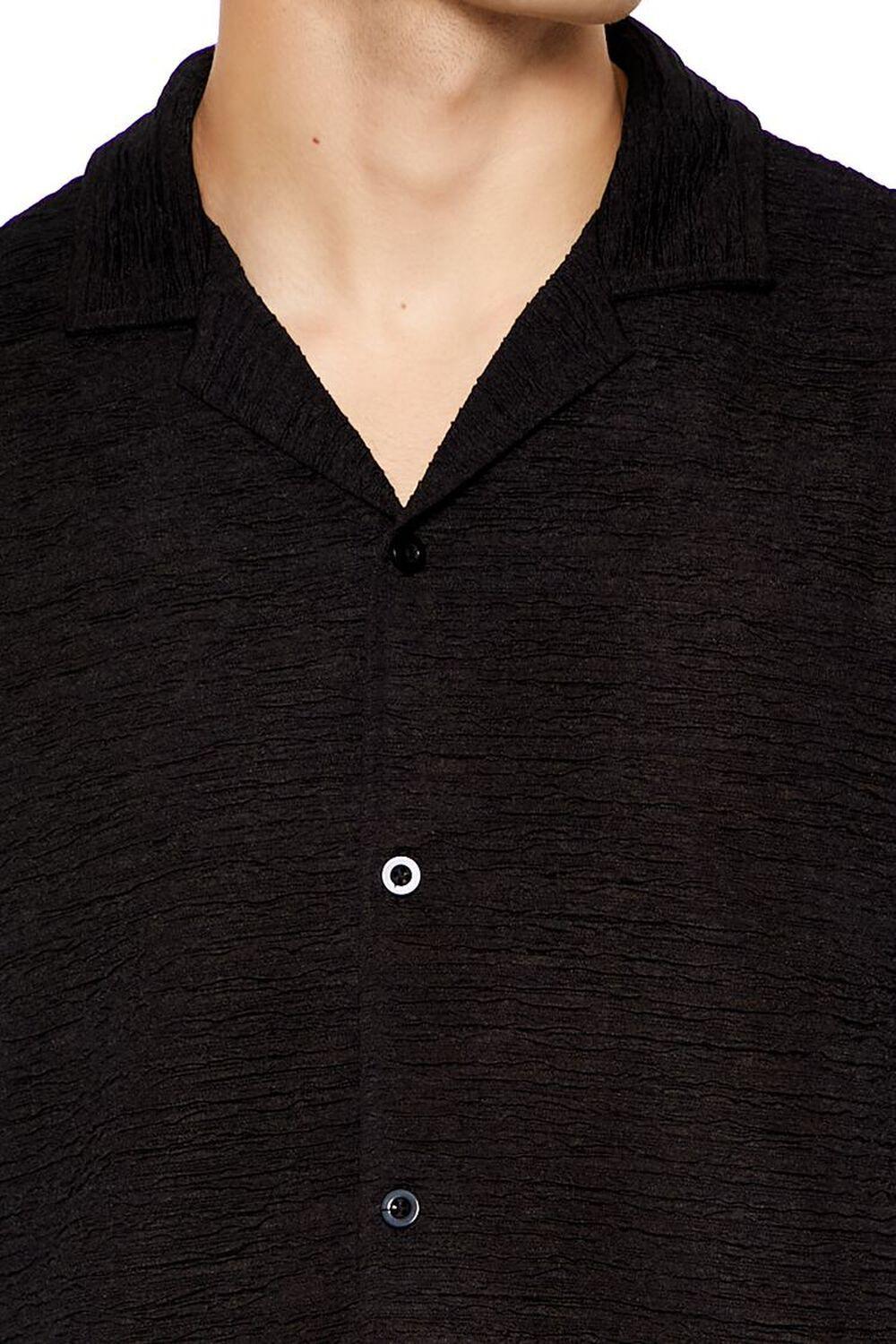 Textured Cuban-Collar Shirt | Forever 21 Product Image