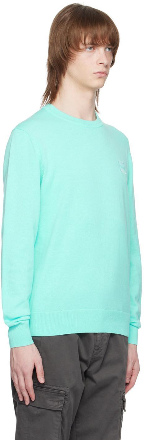 HUGO BOSS Crew Neck Pullover Sweatshirt In Blue Product Image