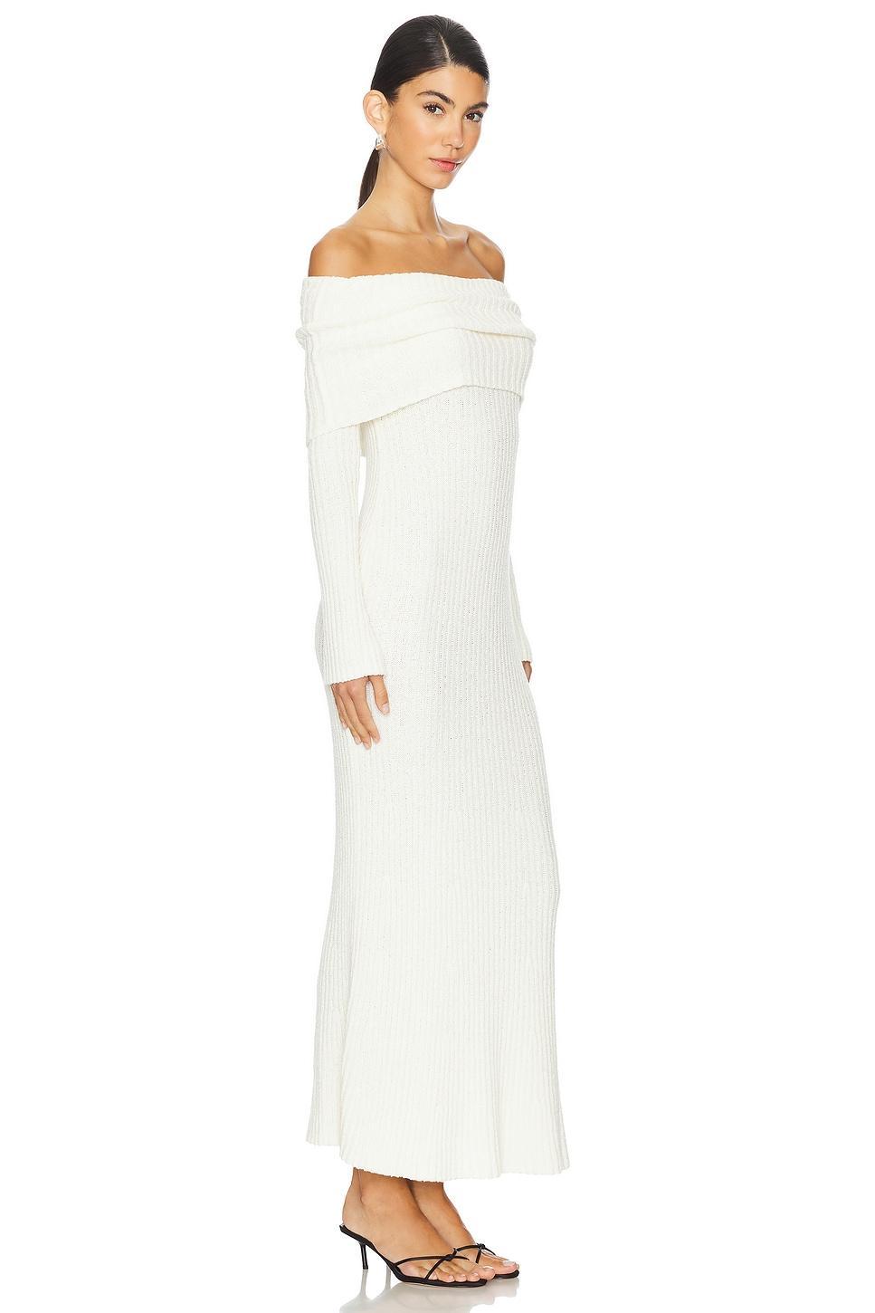 Lovers and Friends Sade Maxi Knit Dress in Ivory Product Image