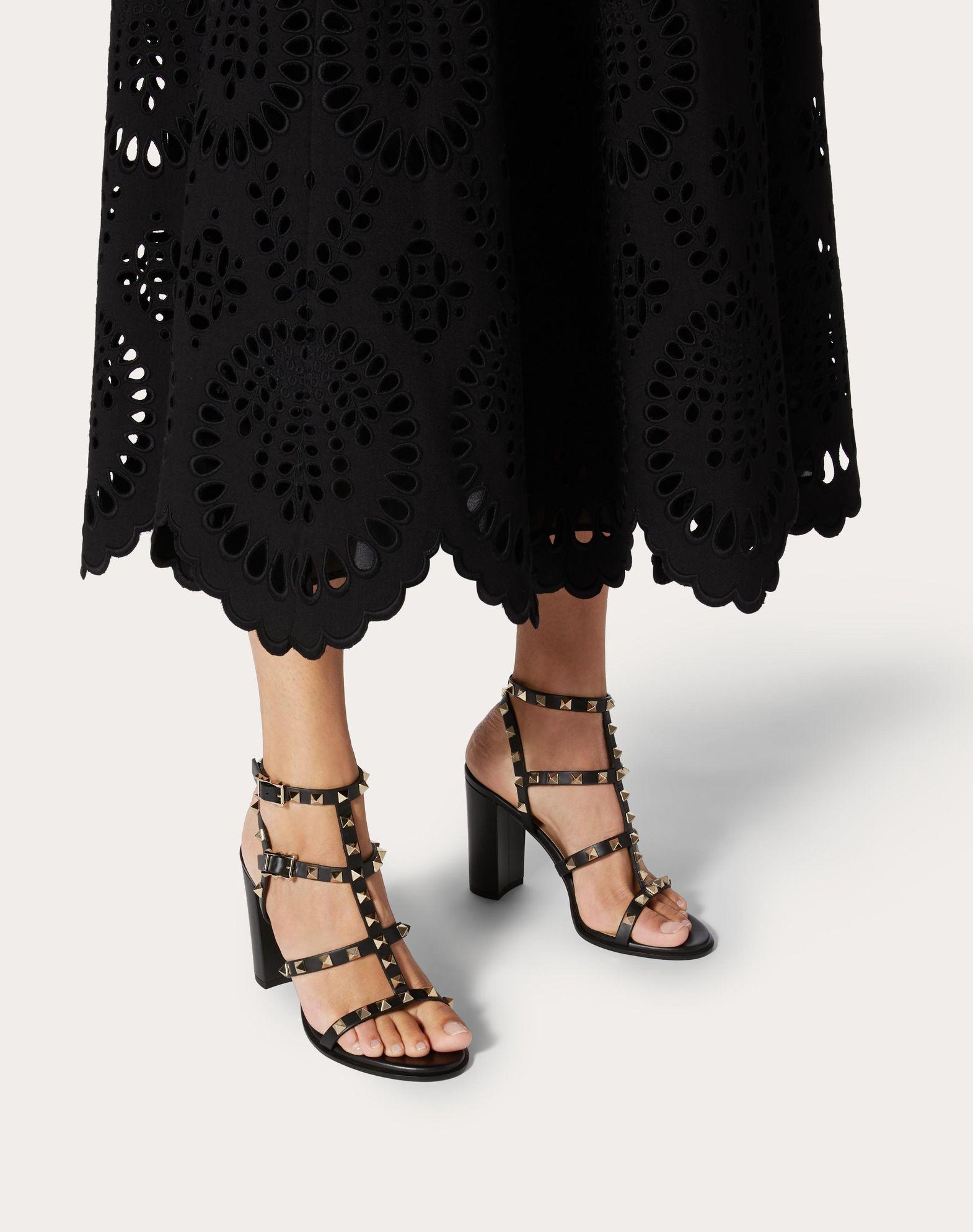 Rockstud Ankle Strap Sandal 90 Mm Product Image