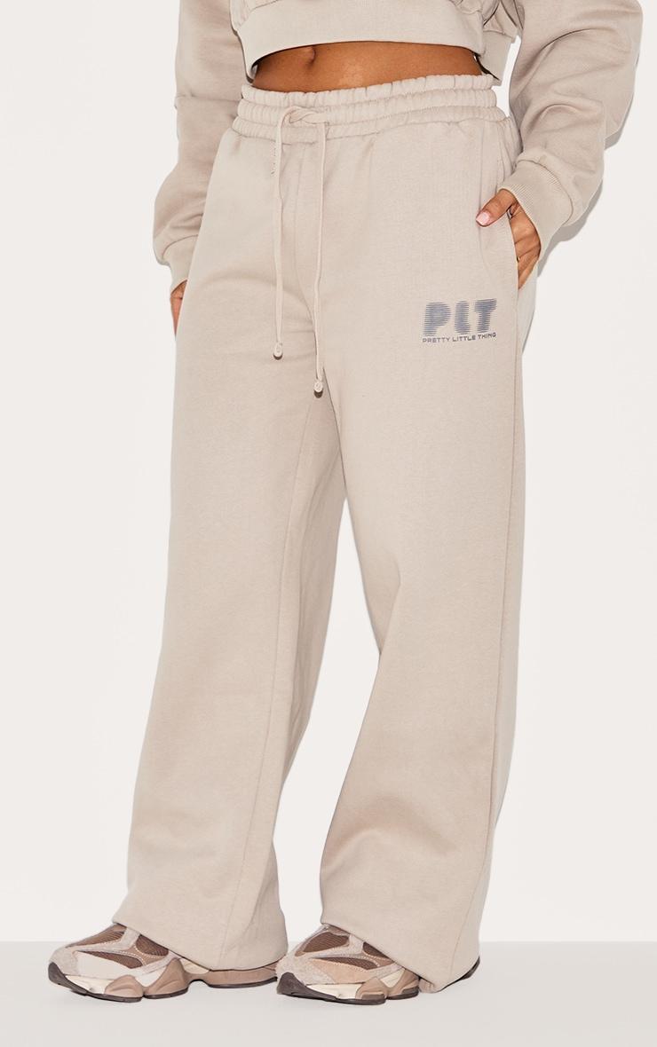 Petite  Premium Stone Printed Straight Leg Sweatpants Product Image