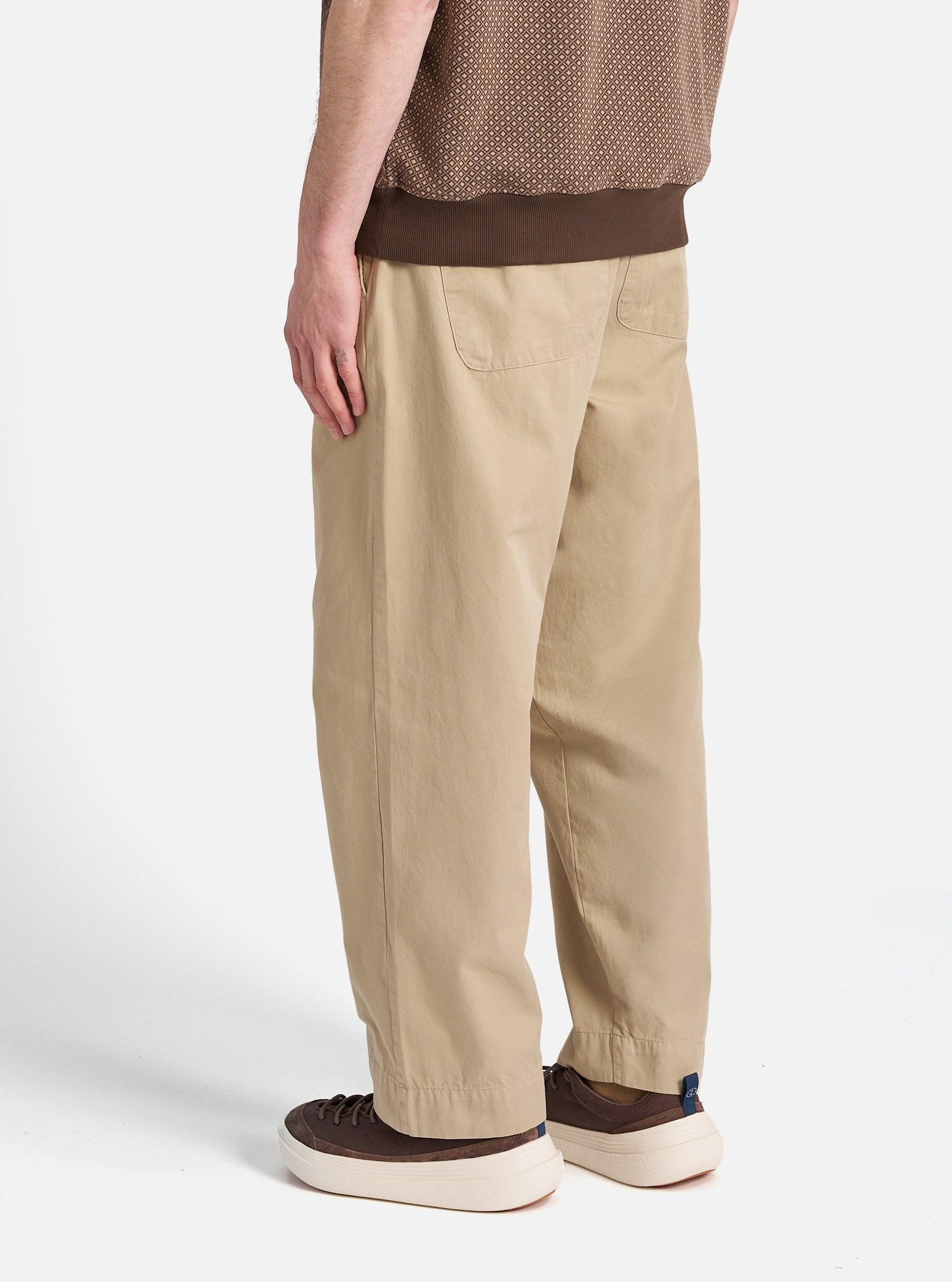 Universal Works Judo Pant in Sand Kelly Cotton Product Image
