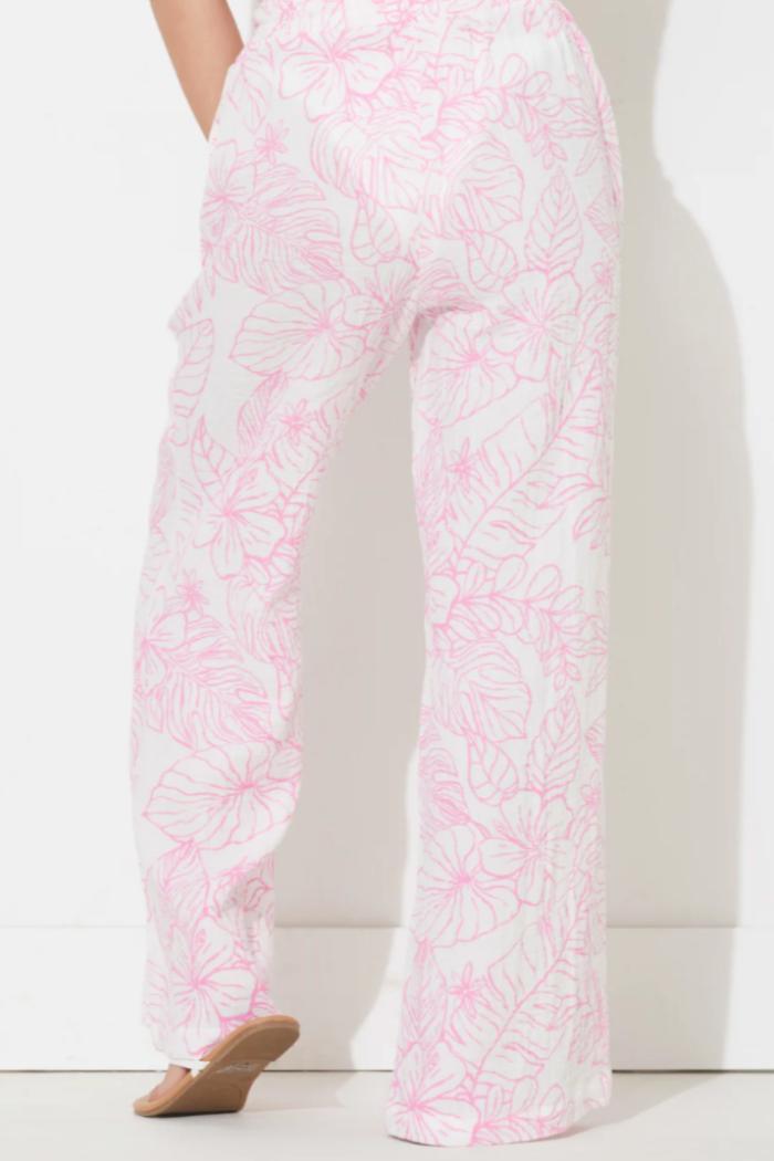 Aruba Floral Gauze Pants Product Image