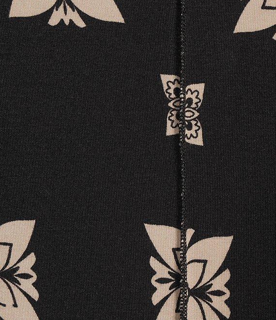 JOHNNY WAS The Janie Favorite Short Sleeve Seamed Mock Neck Printed Dress Product Image
