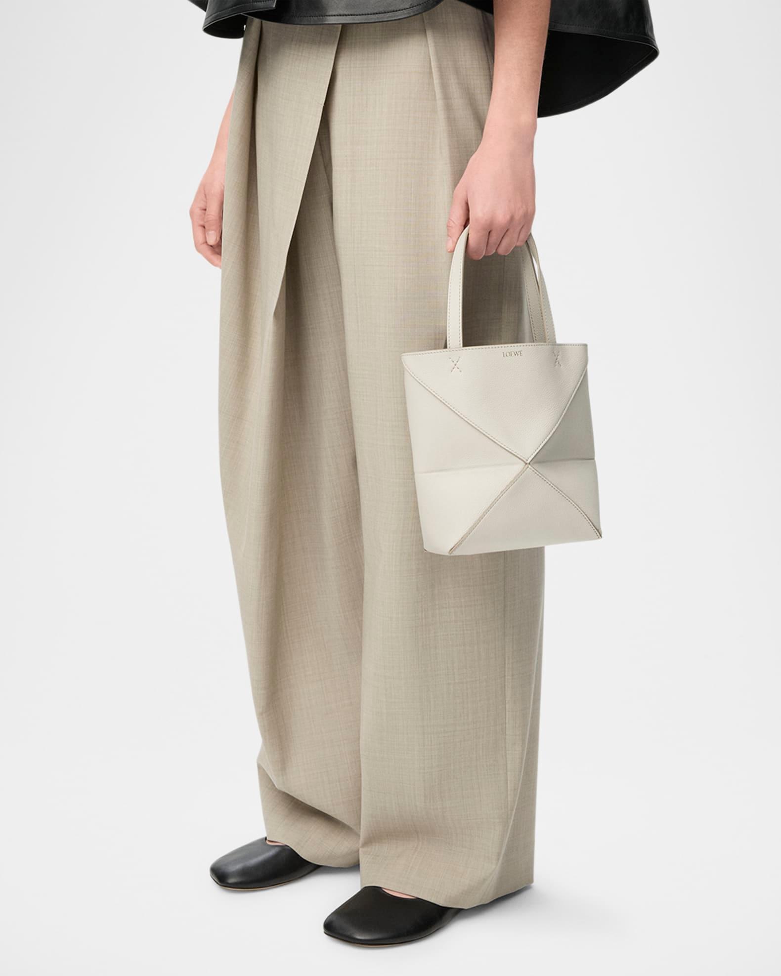 Puzzle Fold Mini Tote Bag in Calf Leather Product Image