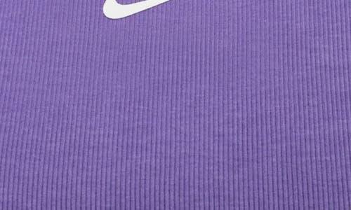 Nike Kids' Sportswear Rib Racerback Tank in Black Raspberry at Nordstrom Product Image
