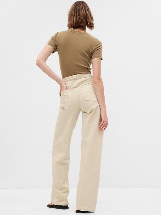 High Rise Stride Wide-Leg Jeans Product Image