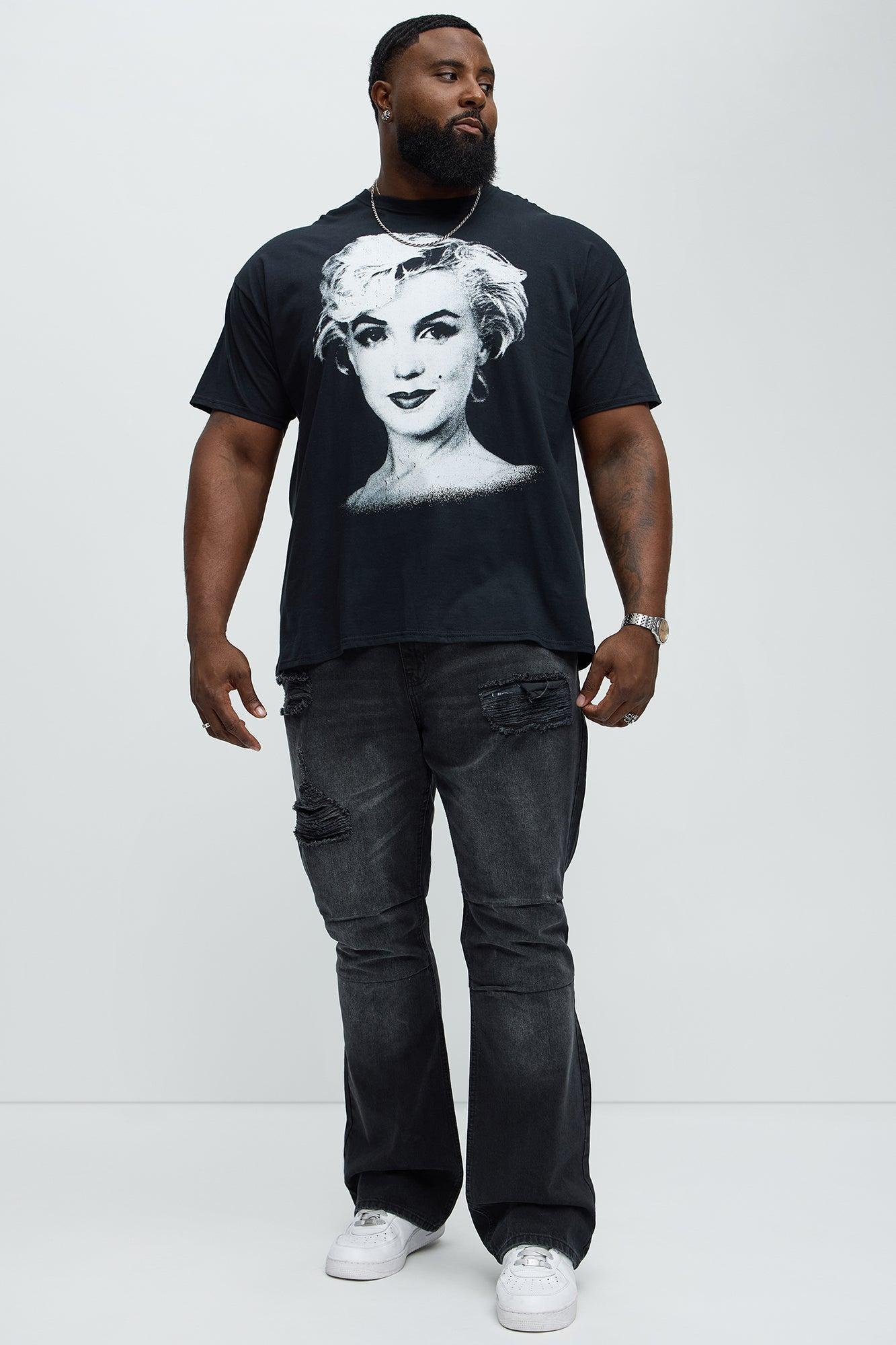 Marilyn Monroe Icon Short Sleeve Tee - Black Product Image