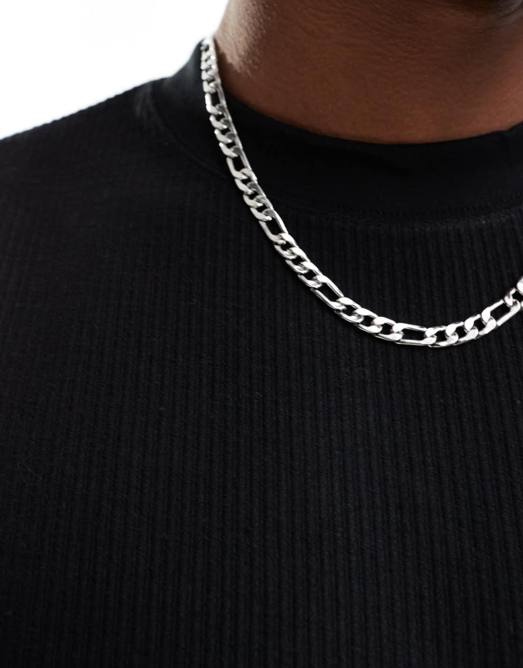 Pull&Bear ribbed boxy t-shirt in black Product Image