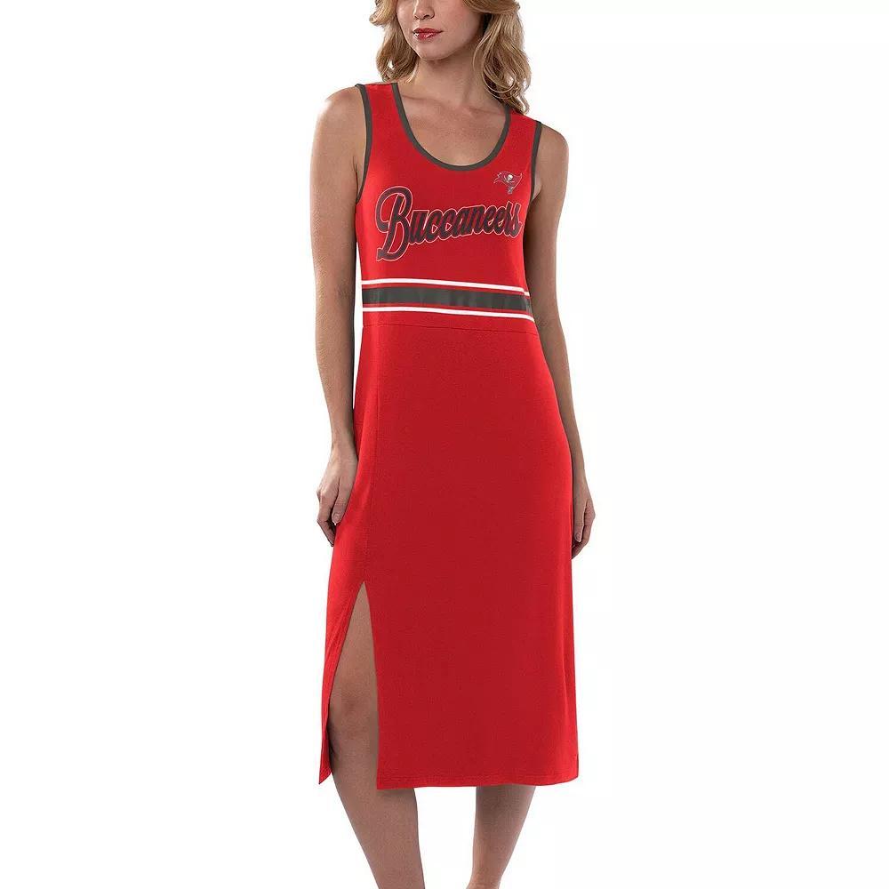 Women's G-III 4Her by Carl Banks Red Tampa Bay Buccaneers Main Field Maxi Dress, Size: XL Product Image