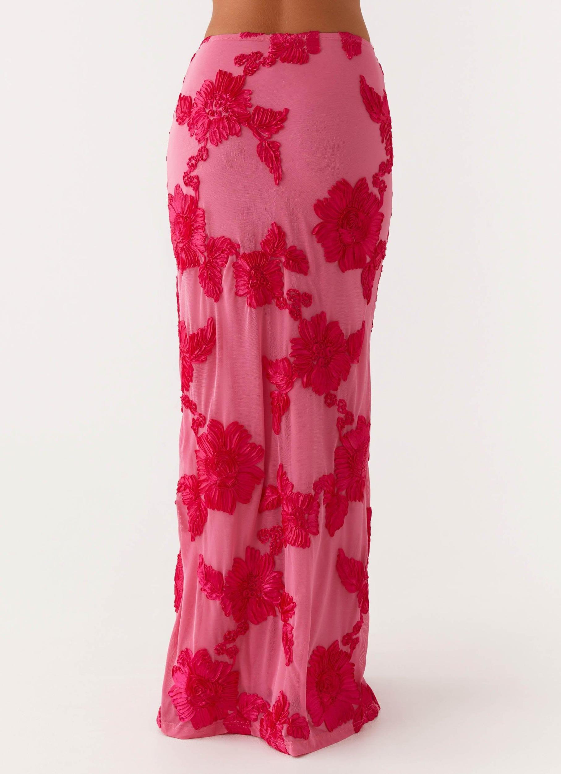 Radiate Maxi Skirt - Pink Product Image