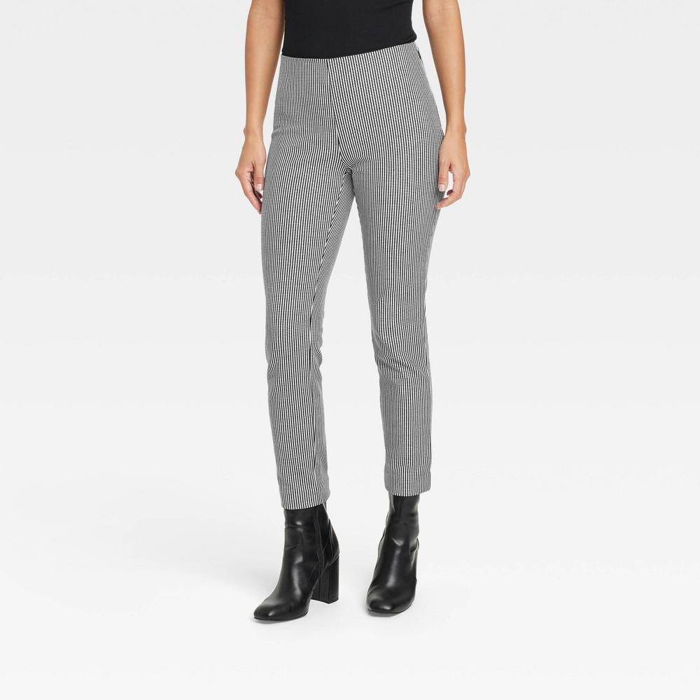 Womens High-Rise Slim Fit Bi-Stretch Ankle Pants - A New Day Cream 10 Product Image