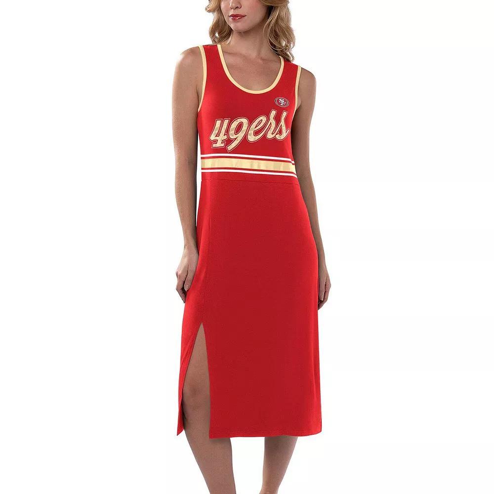 Women's G-III 4Her by Carl Banks Scarlet San Francisco 49ers Main Field Maxi Dress, Size: 2XL, Red Product Image