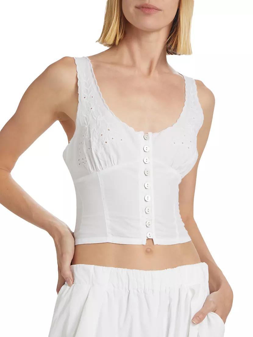 Into You Cotton Eyelet Pant Set Product Image