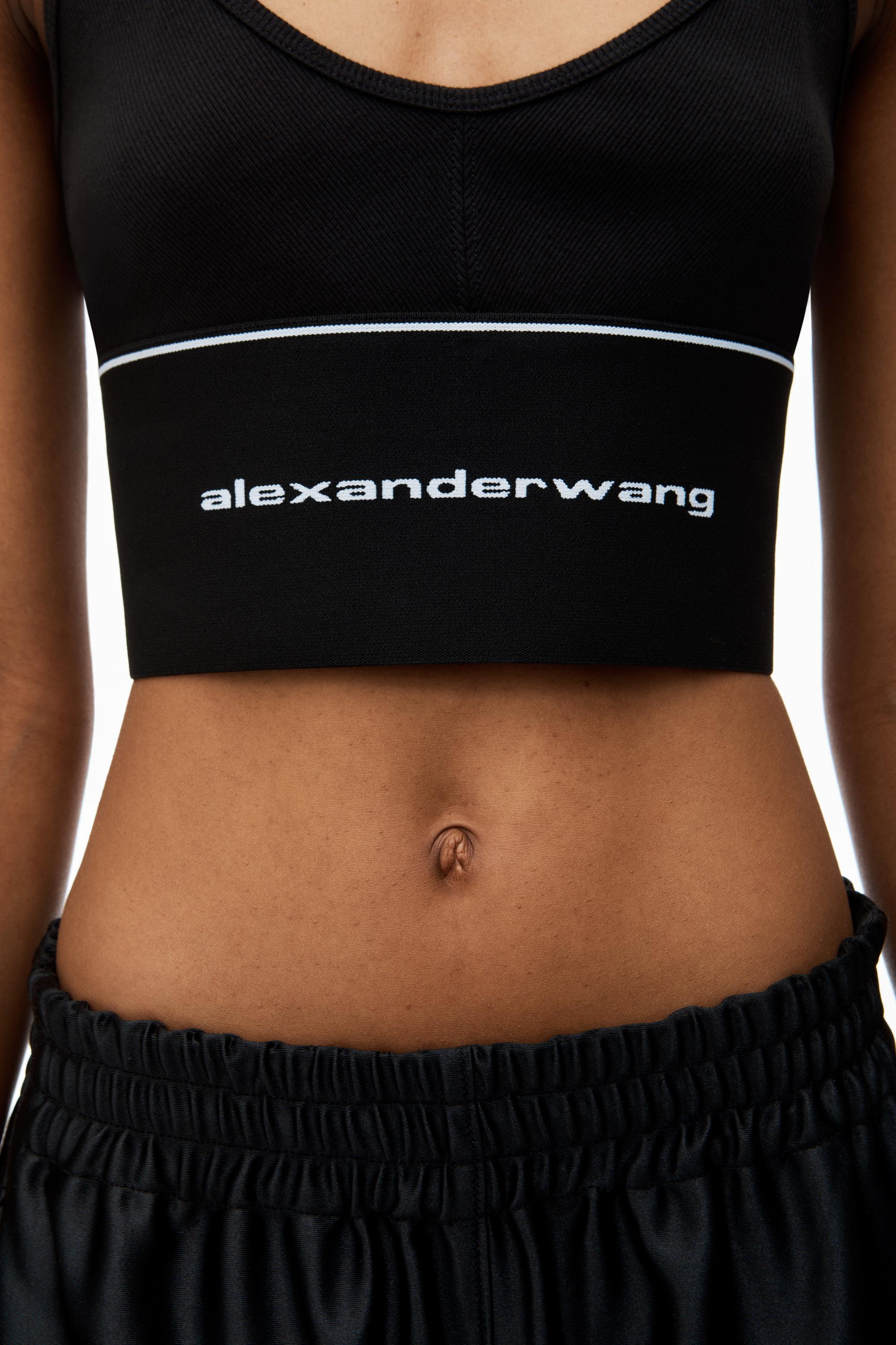 Logo Elastic Bra In Ribbed Jersey Product Image
