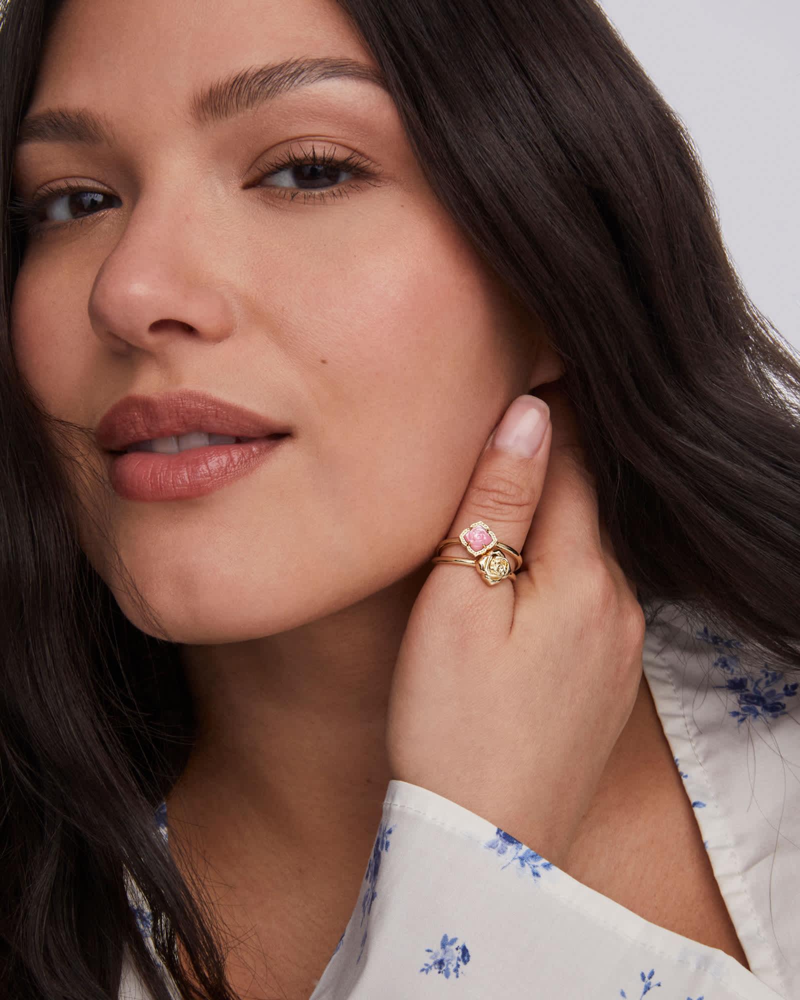 Mallory Rose Gold Ring Set Product Image