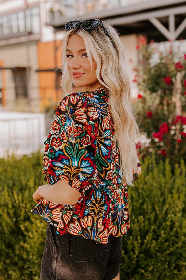 Tropical Dream Front Tie Top Product Image